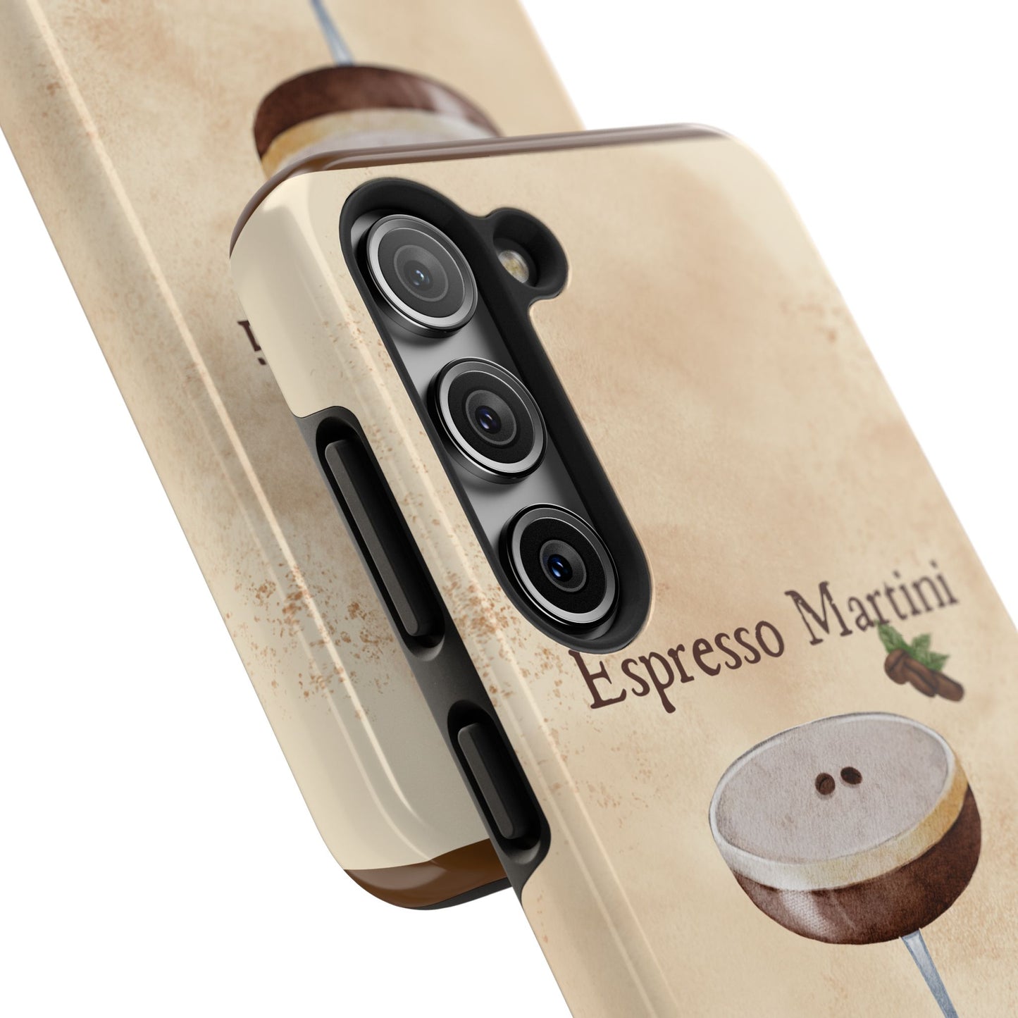 Espresso Martini Tough Phone Cases | Stylish Drink Design | Unique Gift for Cocktail Lovers | Perfect for Any Occasion