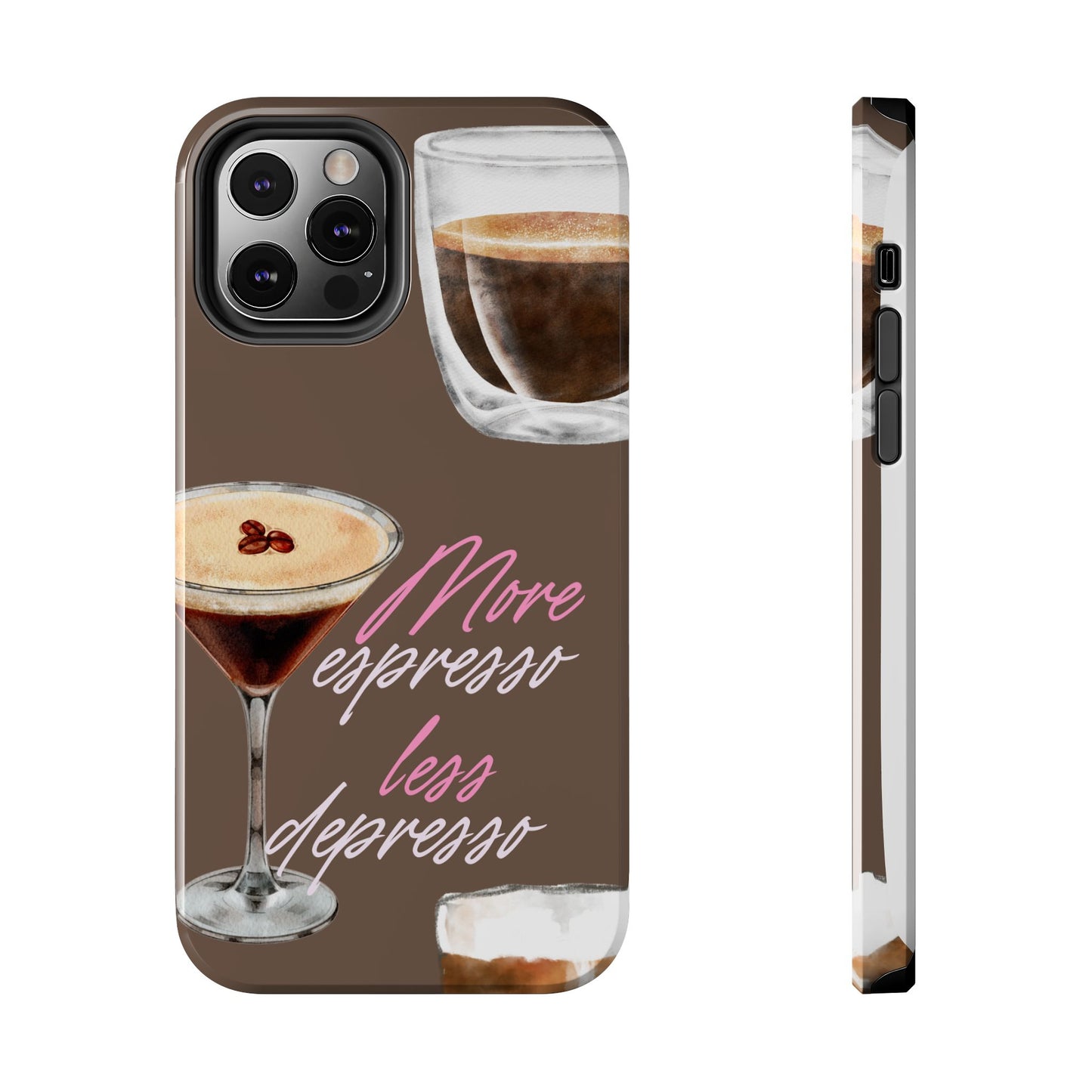 Stylish Coffee Phone Case, Espresso Lovers Gift, Cute Tough Case, Coffee Aesthetic, Phone Accessory for Baristas