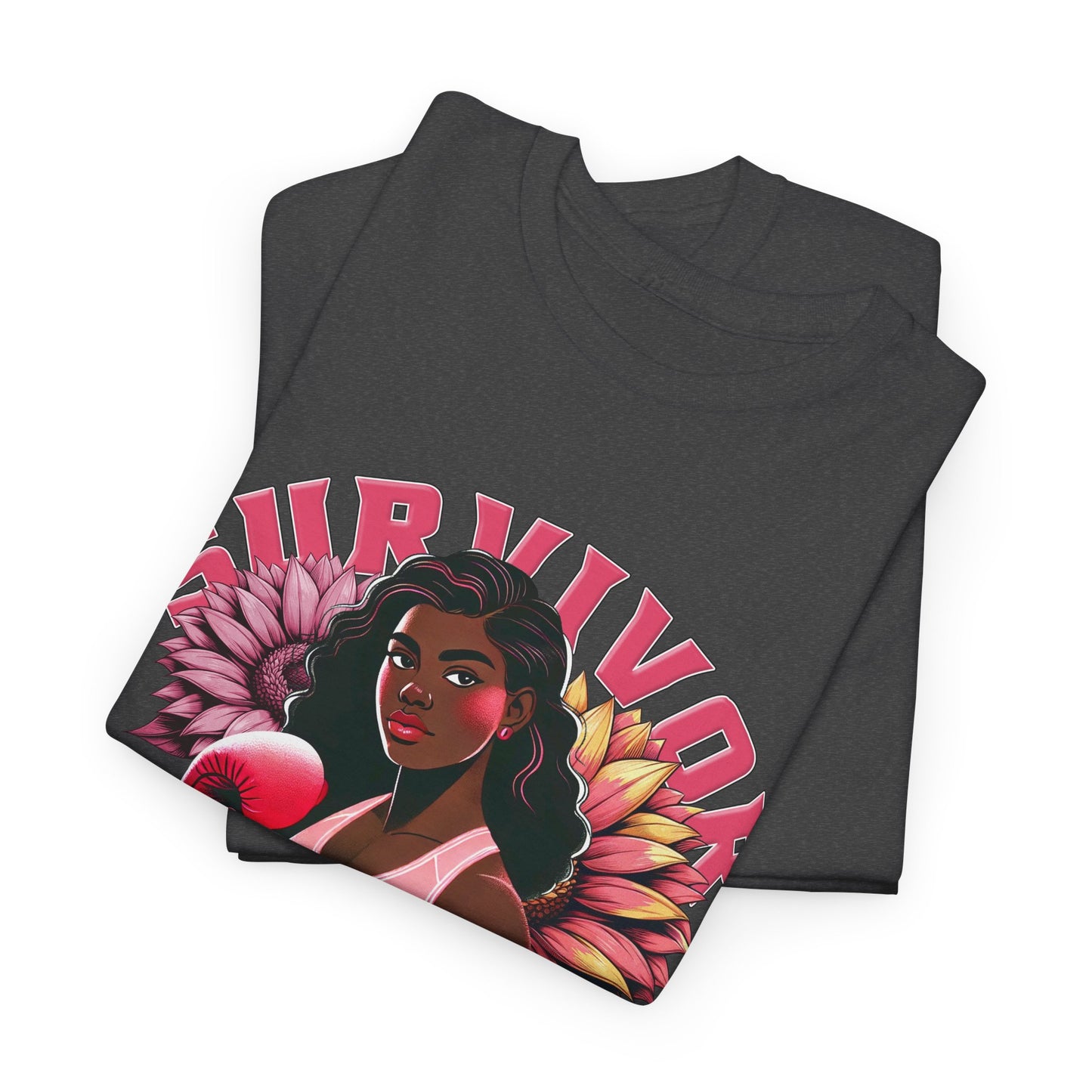 Survivor Vibes Unisex Tee - Empowering Breast Cancer T-Shirt