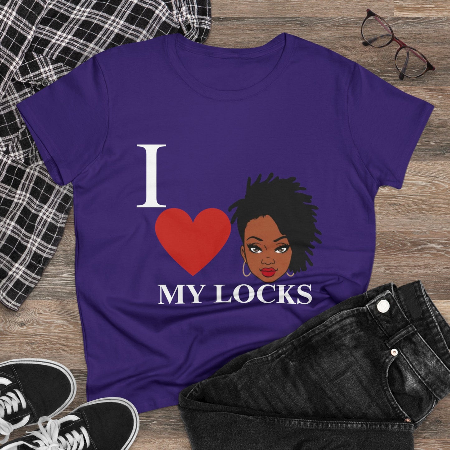 Women's Cotton Tee - Natural Hair Celebration Tee - Celebrate Natural Hair