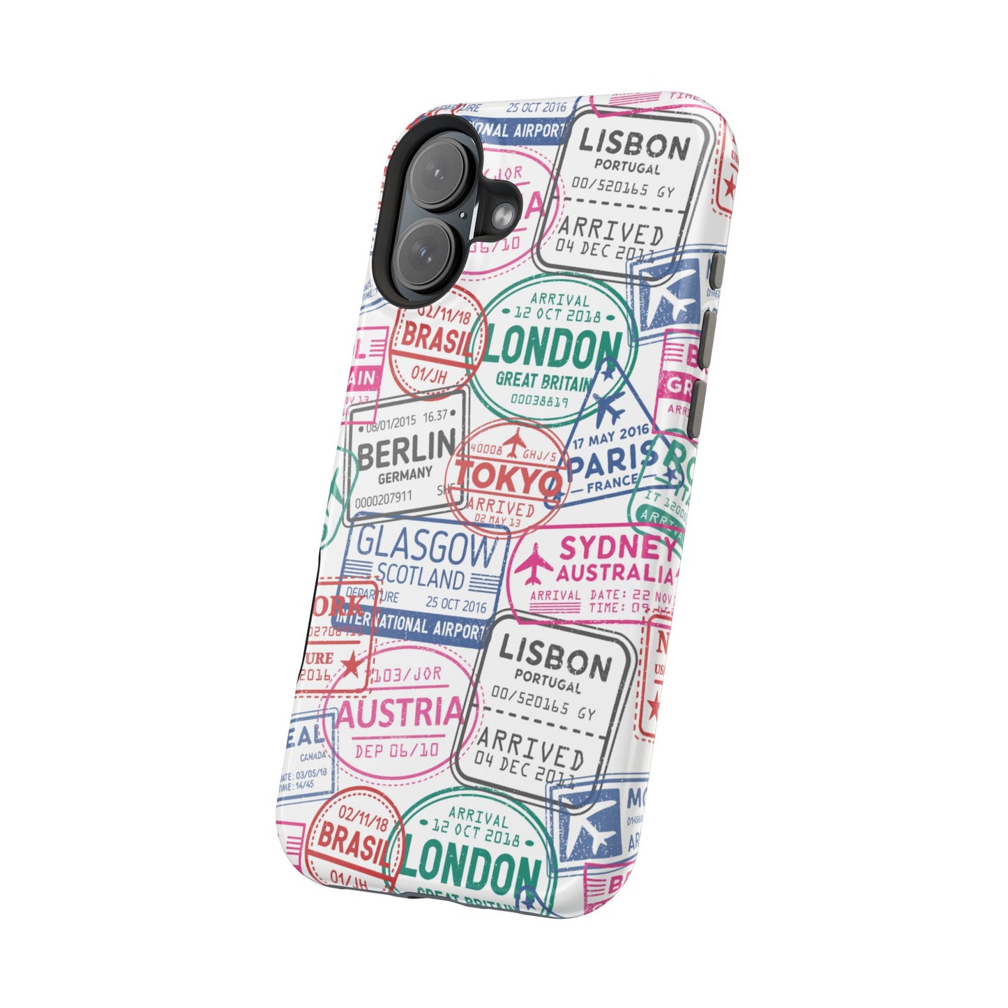 Travel-Inspired, Passport, Travelers, Adventure Stamp, Unique MAGNETIC Phone Case