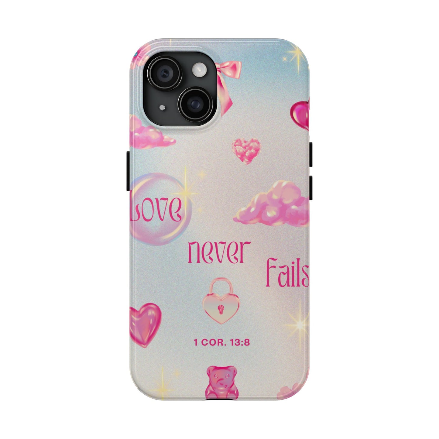 Love Never Fails Bible Verse Tough Phone Case