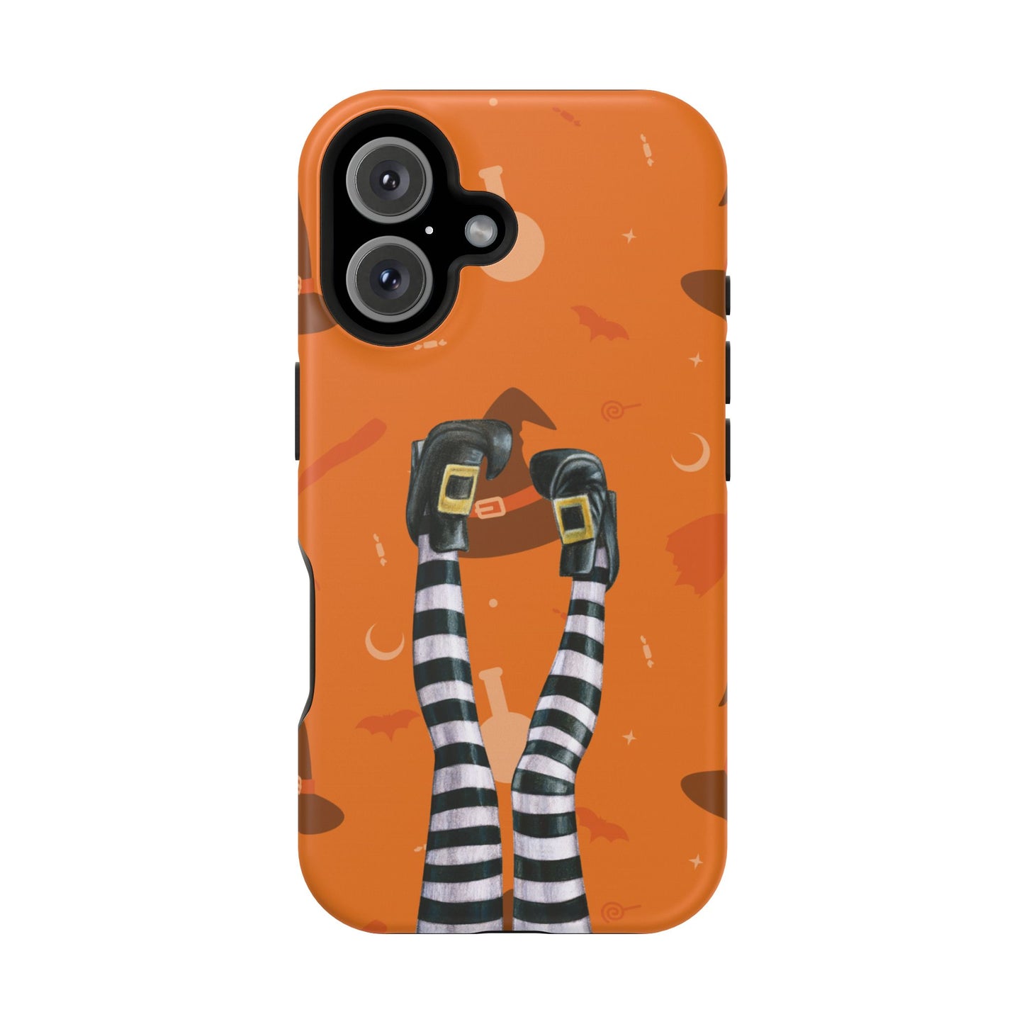 Halloween Magnetic Phone Case, Spooky Design, Witch Legs for Iphone