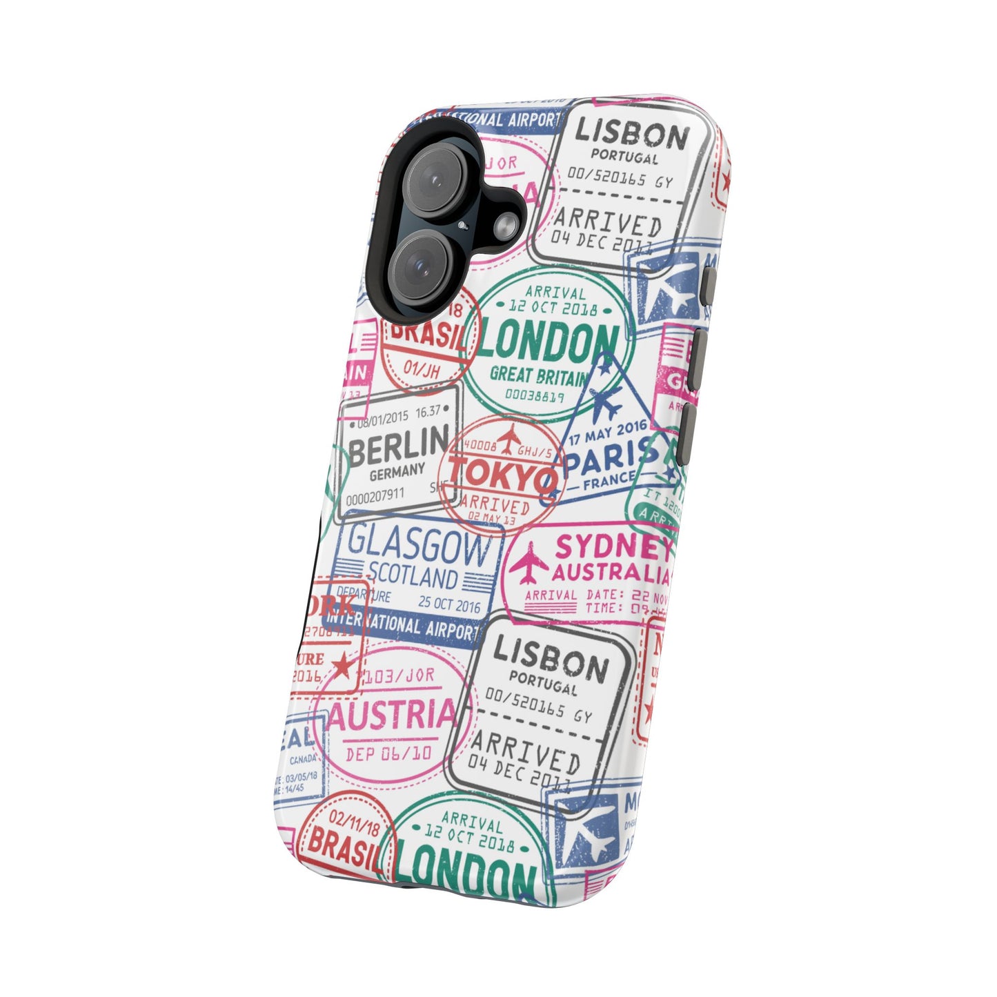 Travel-Inspired, Passport, Travelers, Adventure Stamp, Unique MAGNETIC Phone Case