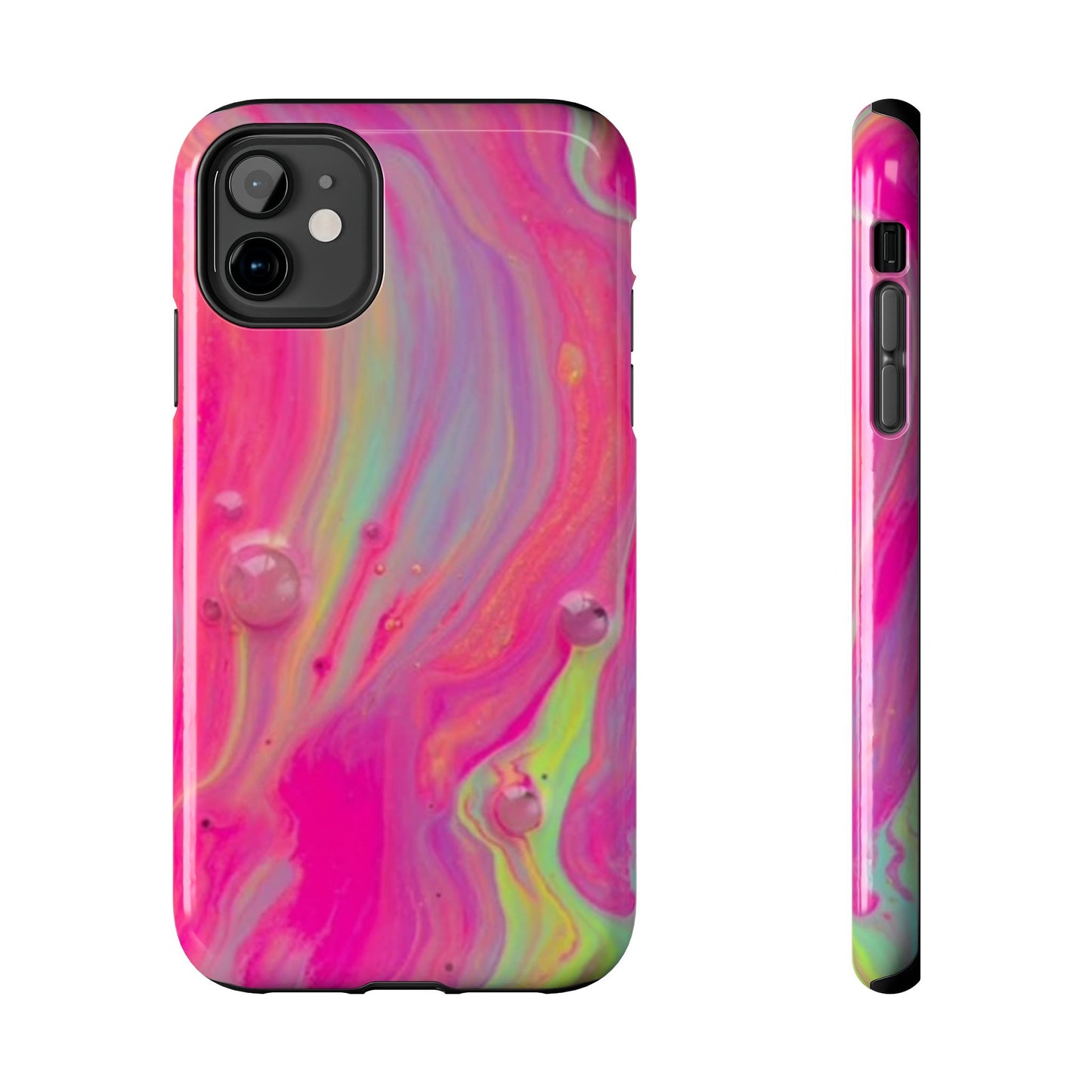 Colorful Swirl Futuristic Tough Phone Case, Stylish Durable Cover for Iphone