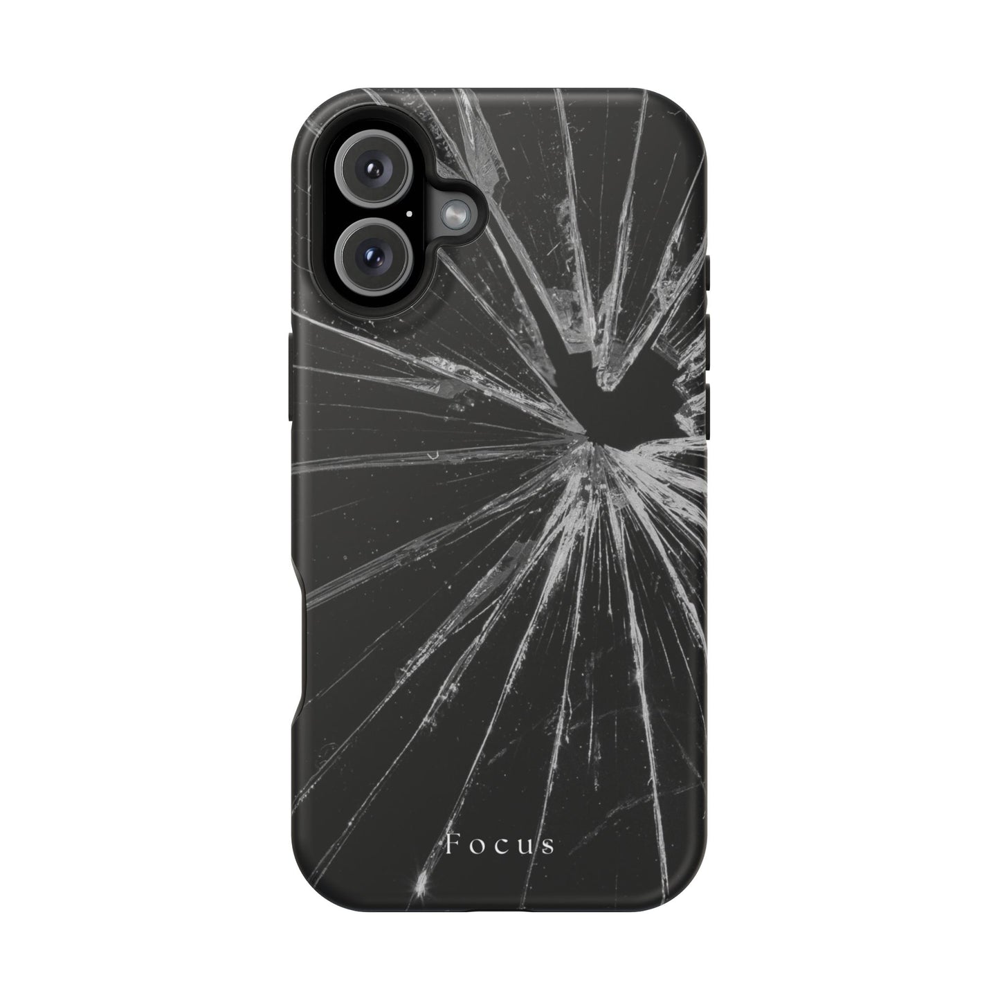 Durable Magnetic FOCUS Broken Glass Stylish Tough Case