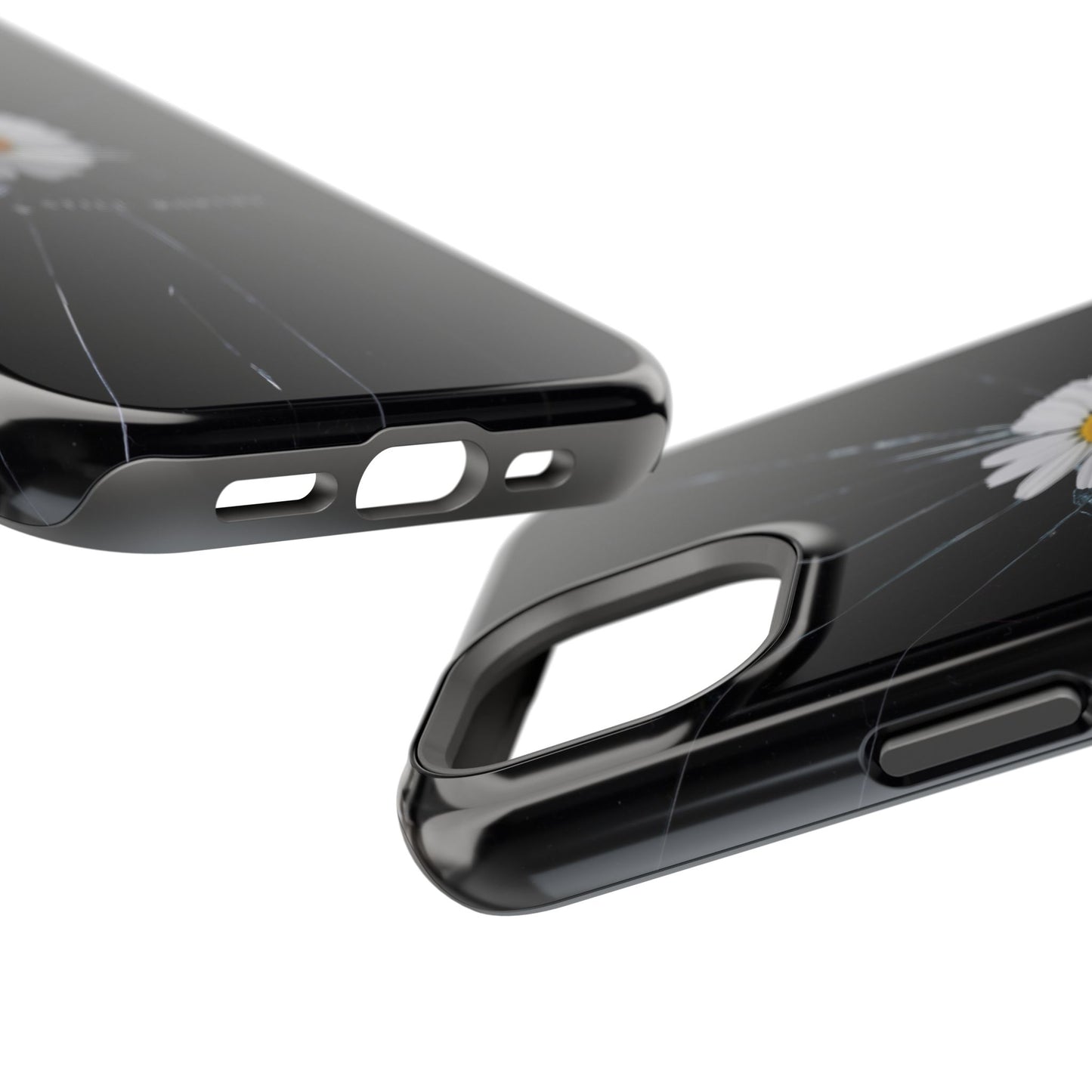 Flawed But Still Worthy Phone Case - Tough Cases, Inspirational Gift, Floral Design, Self-Love