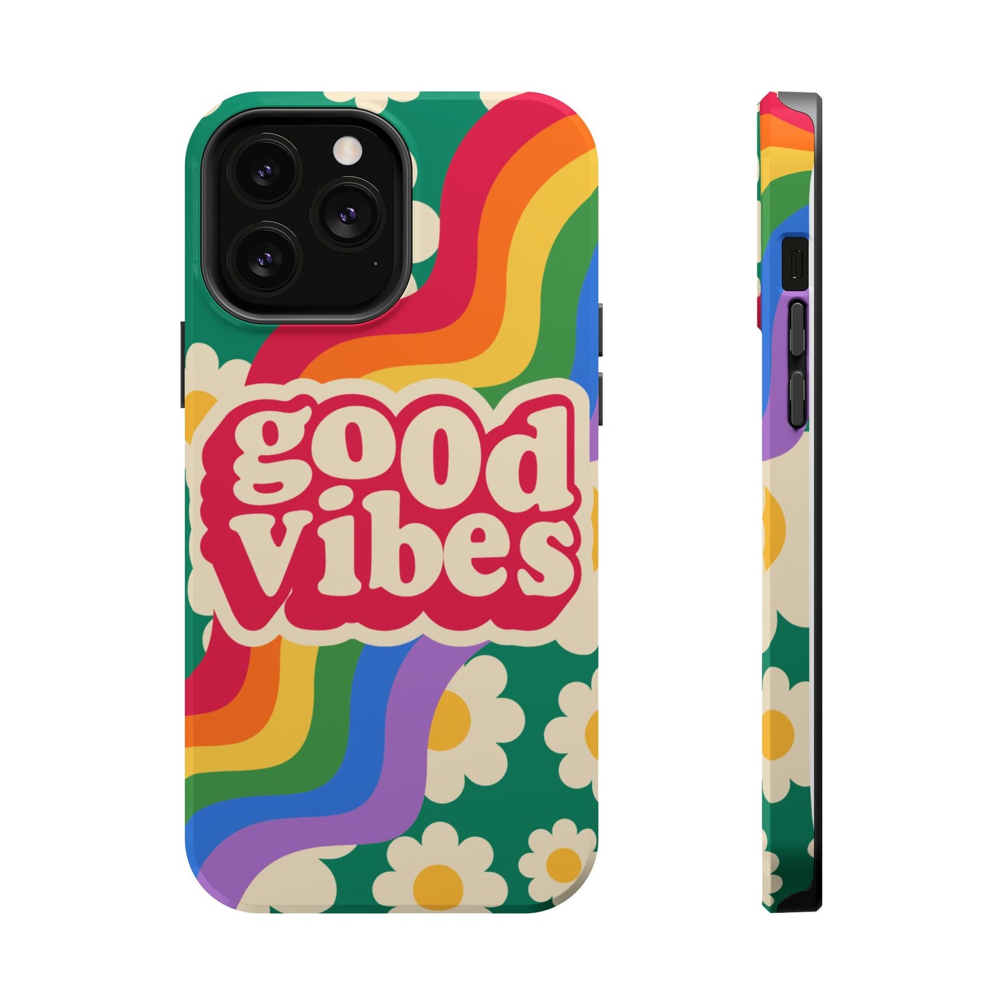 Good Vibes MAGNETIC Tough Phone Cases, Colorful, Cheerful Phone Protection, Gifts for Friends