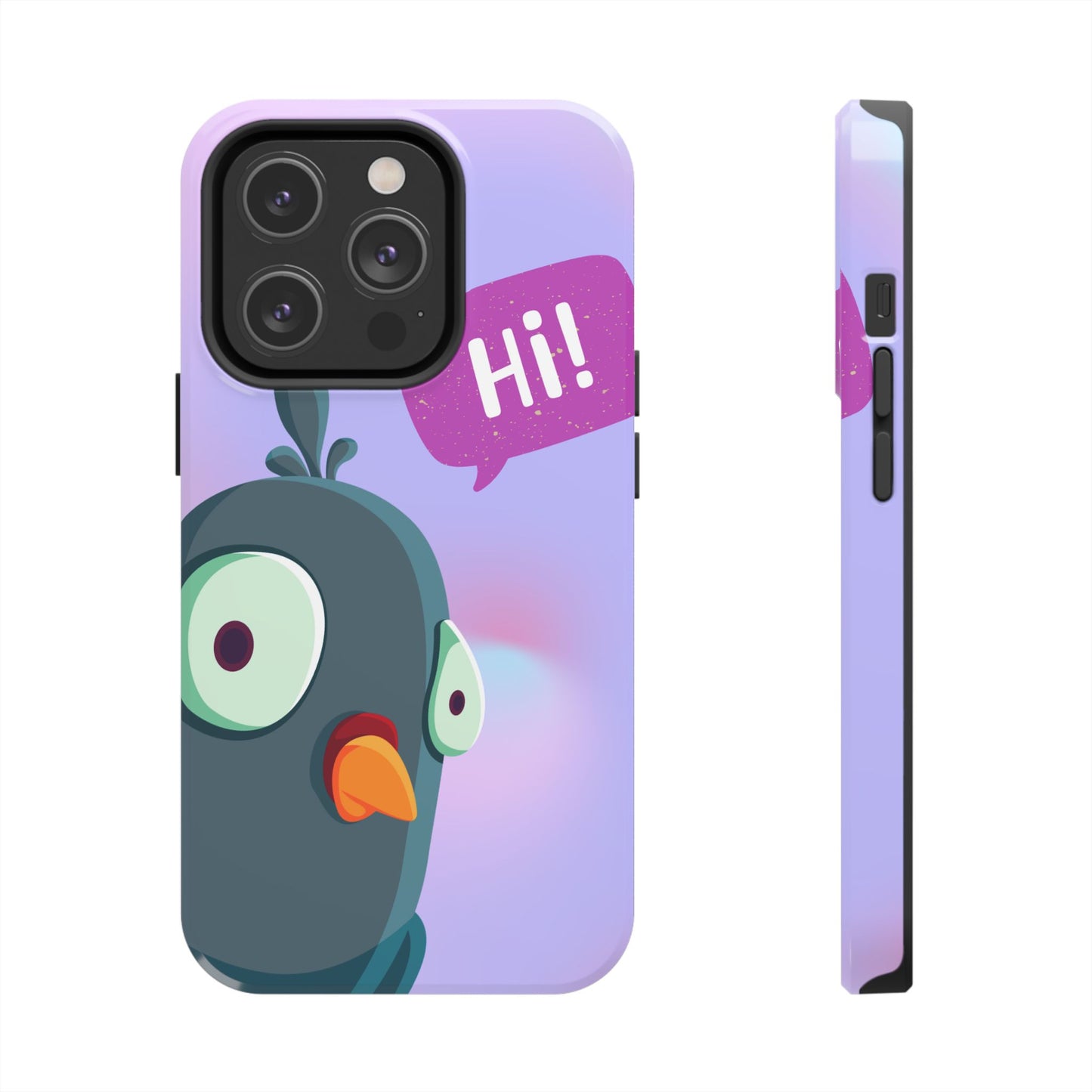 Colorful Cartoon Bird Tough Phone Case - Say Hi!