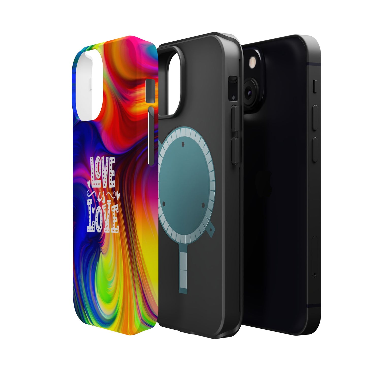 LOVE IS LOVE Colorful Love, Pride Tough Phone Case