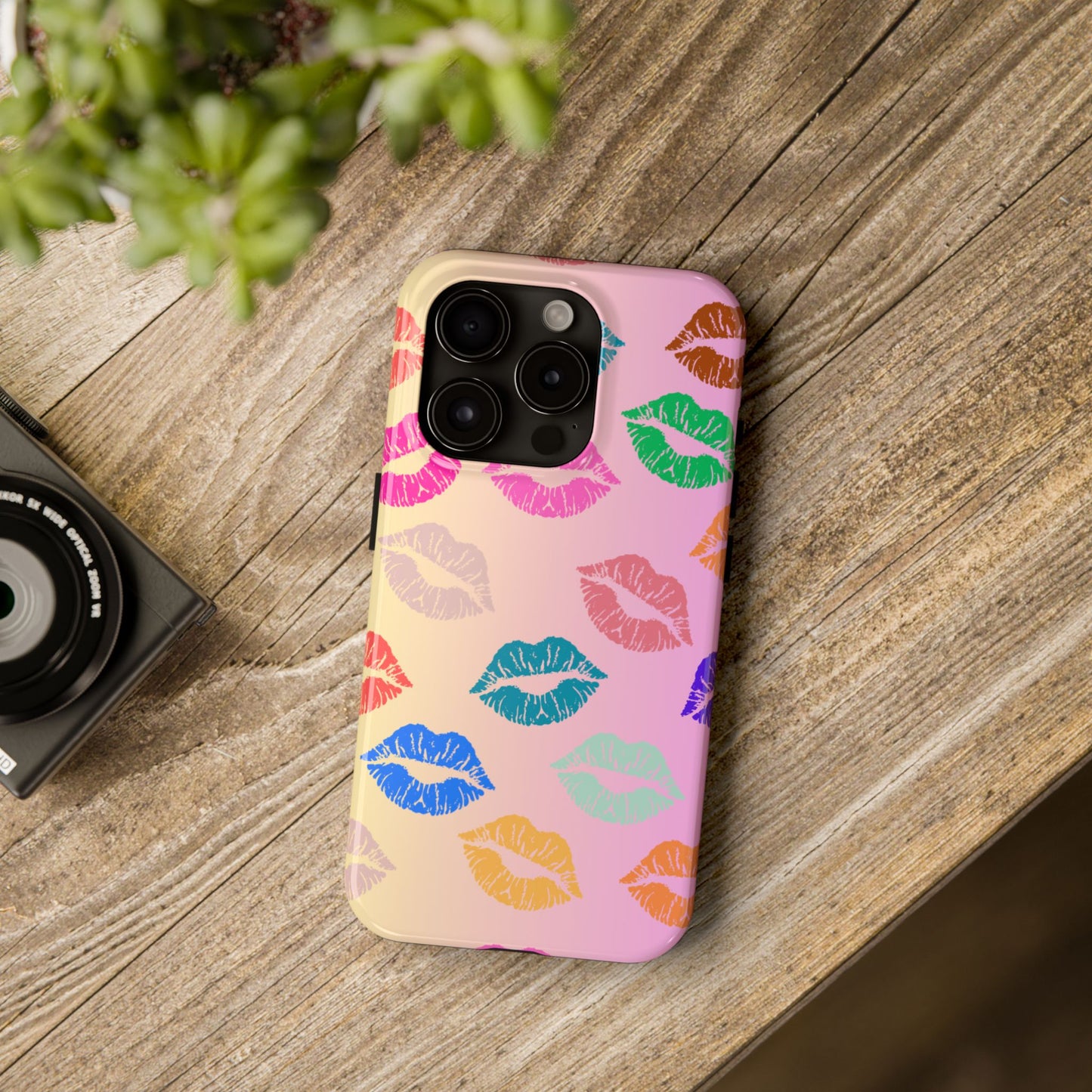 Kiss Print Tough Phone Cases Cute, Durable for Iphone