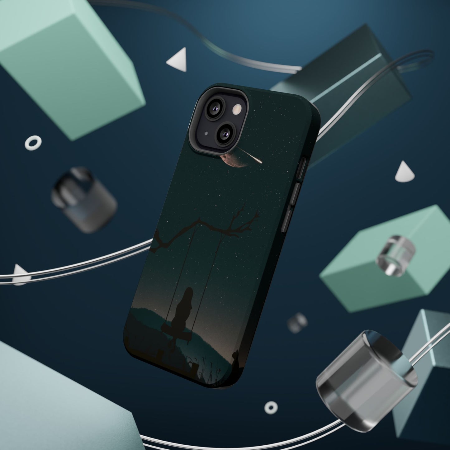 Dreamy Night Sky Tough Magnetic Phone Cases Unique Celestial Design for Iphone