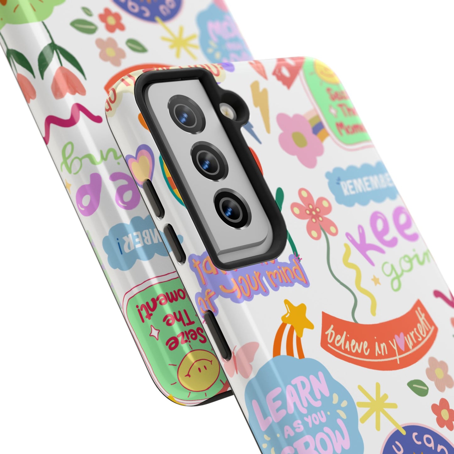 Inspirational, Motivational Phone Case, Cute Floral, Confidence Case, Gift for Her, Positive Vibes
