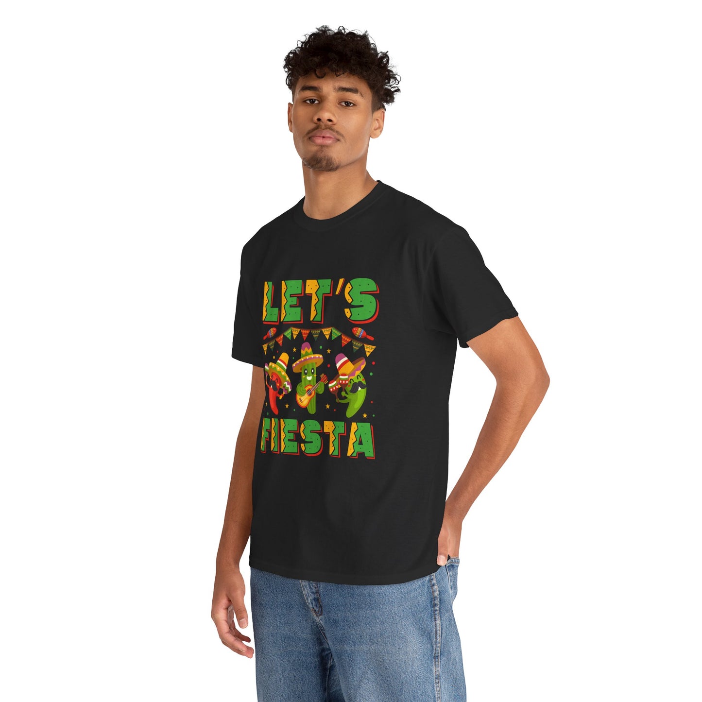 Let's Fiesta Unisex Heavy Cotton Tee - Fun Party Shirt for Celebrations