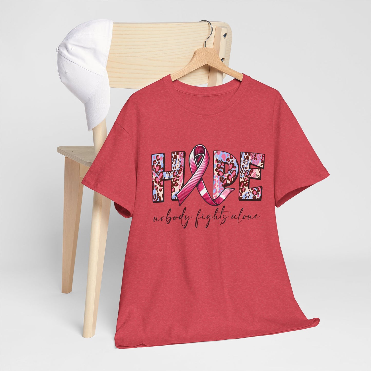 Hope & Support Unisex Tee - Nobody Fights Alone
