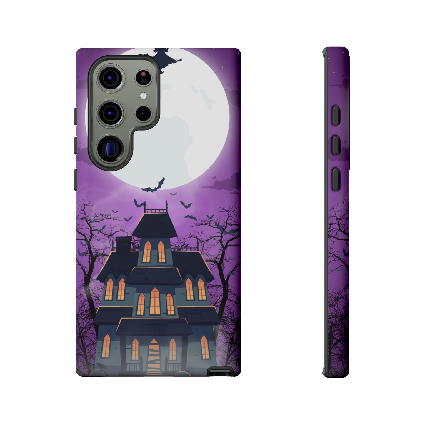 Halloween Haunted, Spooky House, Witchy Vibe Phone Case for Samsung