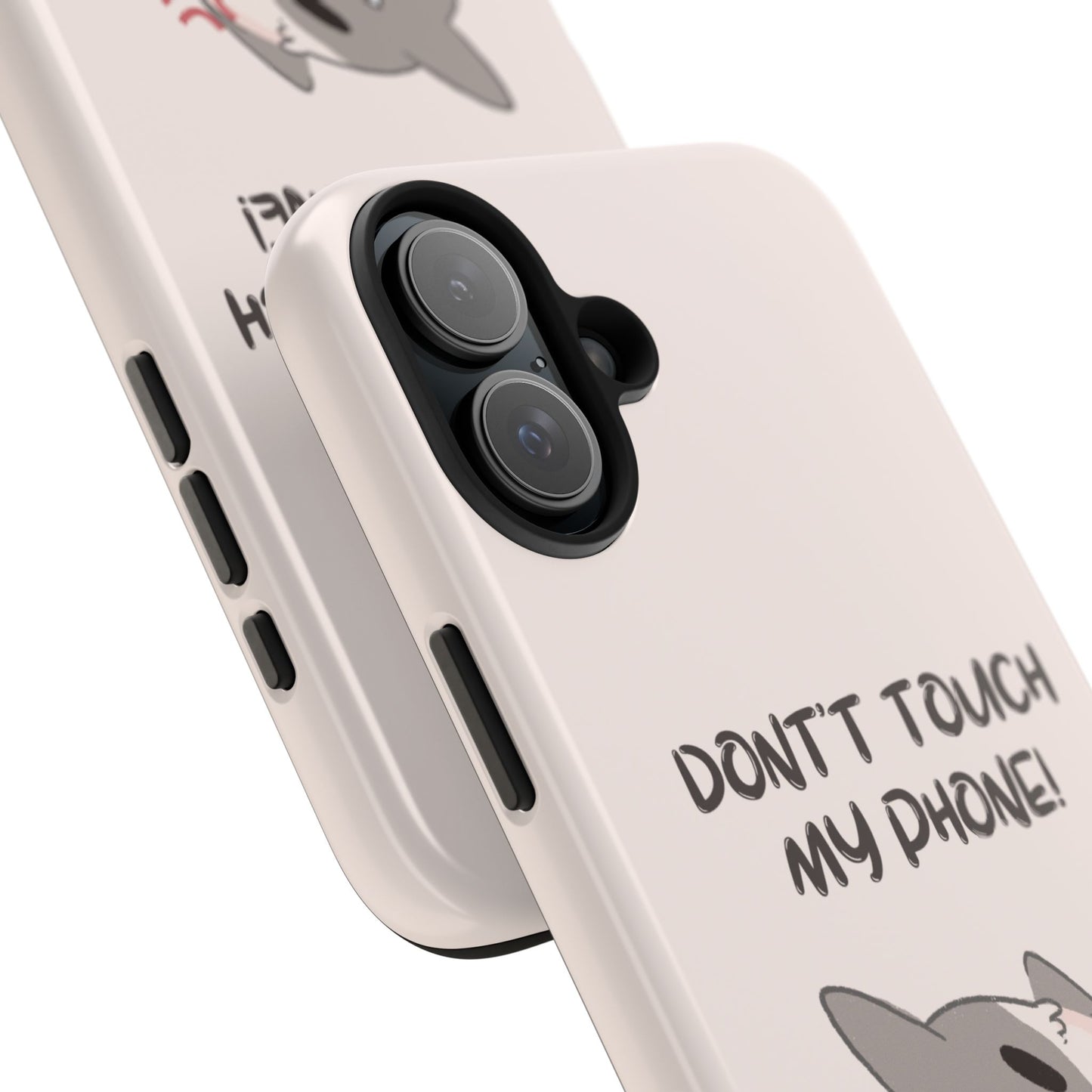 Funny Cat - Don't Touch My Phone! Tough Phone Case