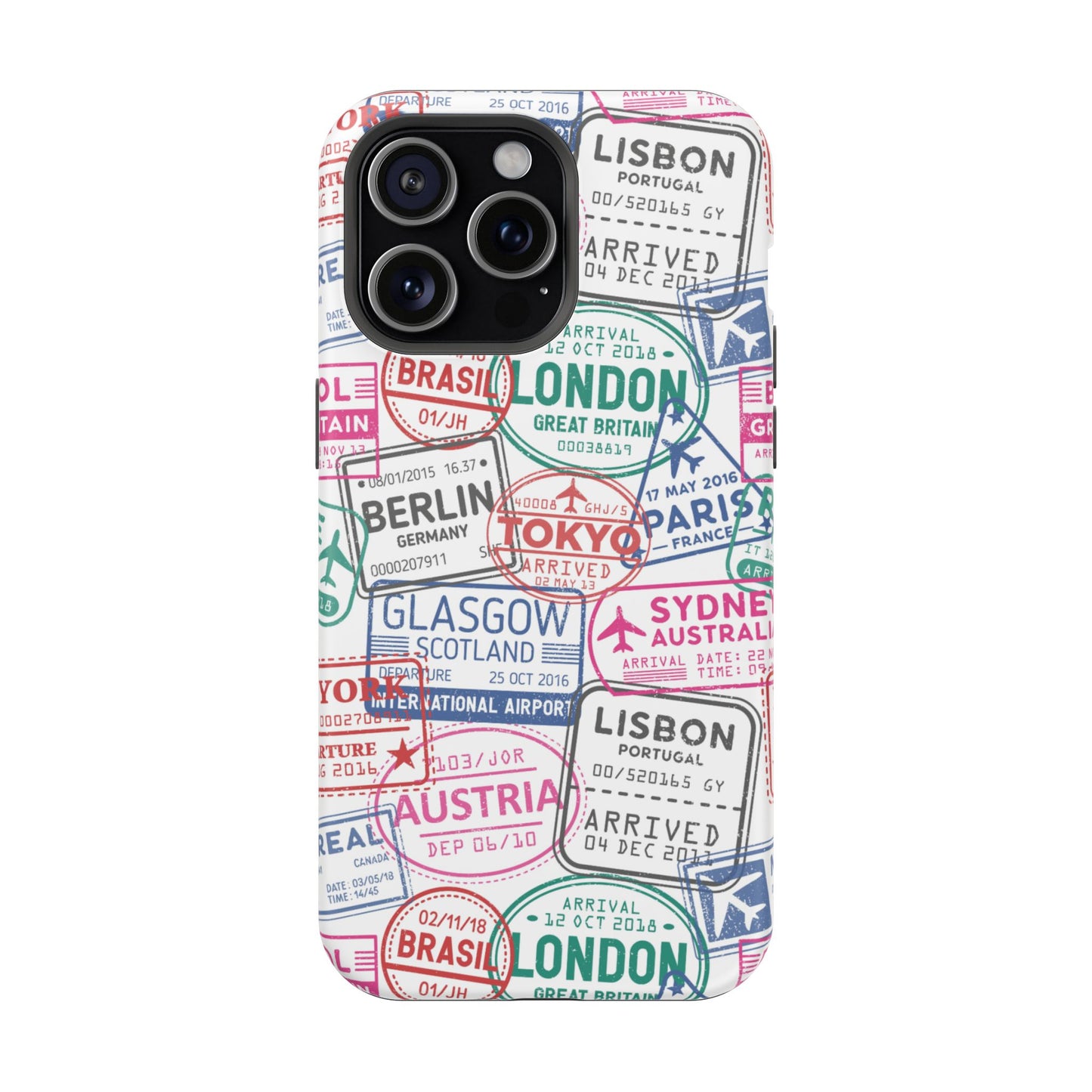 Travel-Inspired, Passport, Travelers, Adventure Stamp, Unique MAGNETIC Phone Case