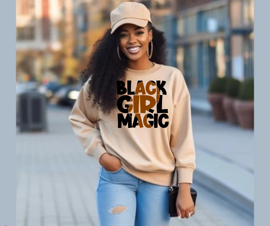 Black Girl Magic Unisex Crewneck Sweatshirt