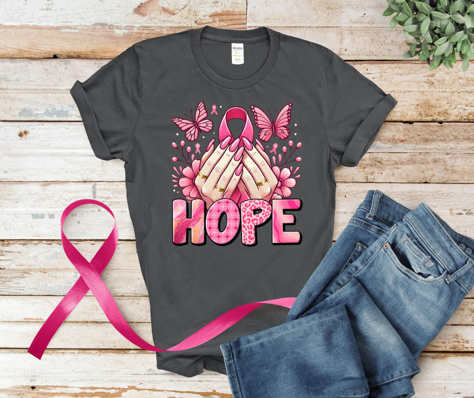 Hopeful Butterflies Unisex Heavy Cotton Tee