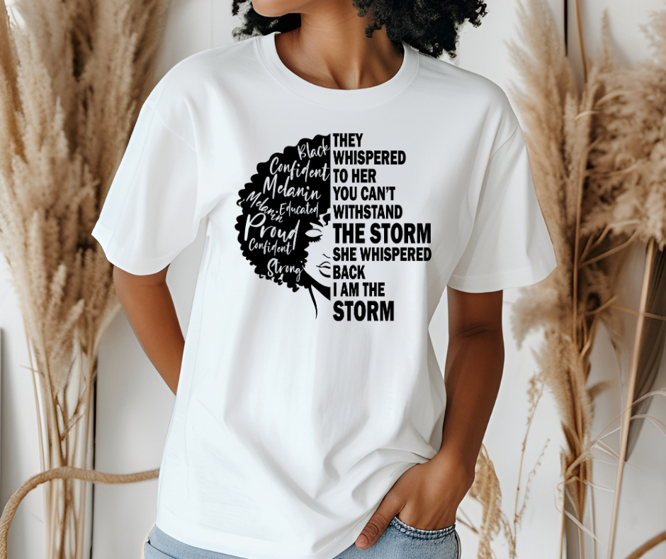 Empowered Black Woman T-Shirt - Inspirational Graphic Tee