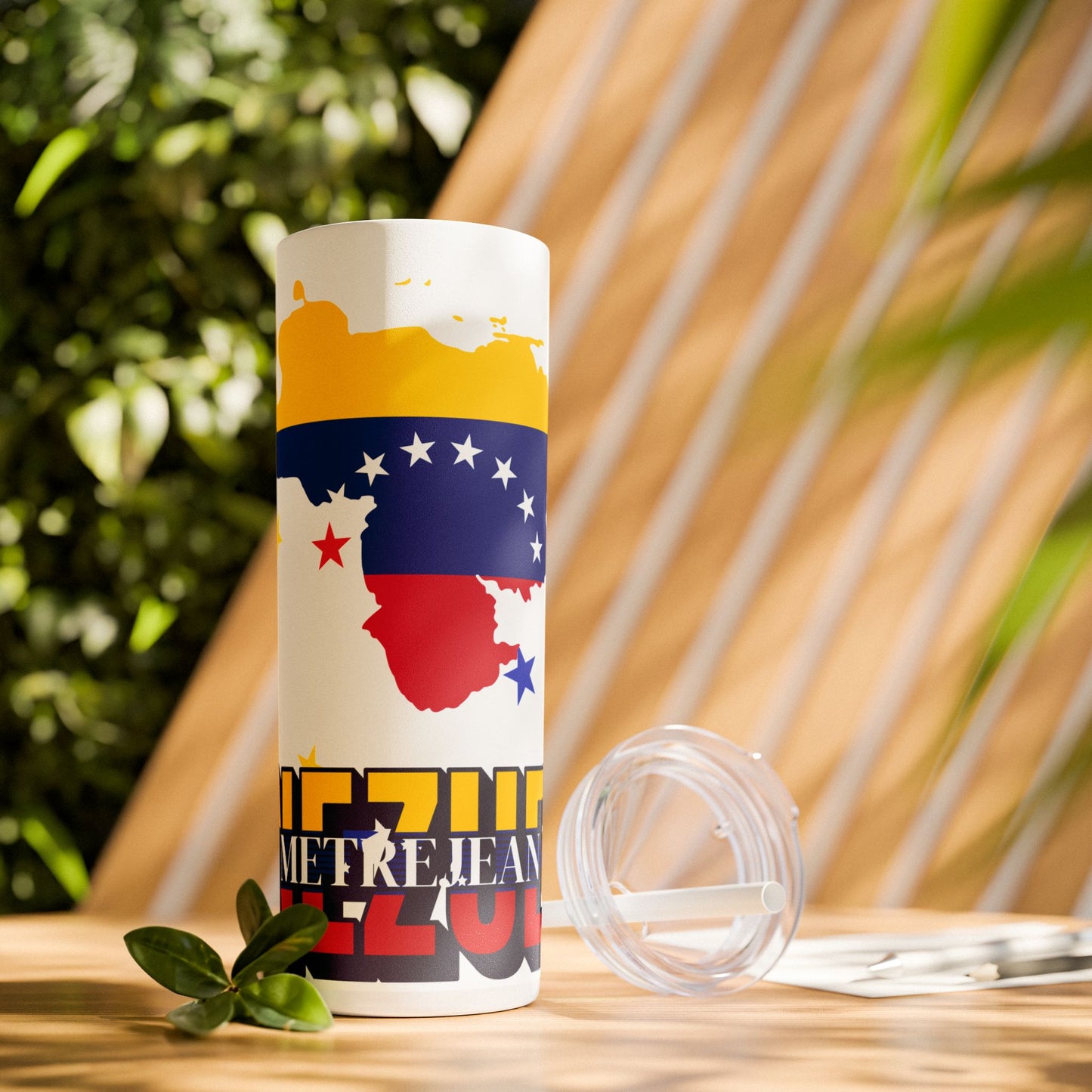 Venezuala-themed Personalized Tumbler with Straw, 20oz