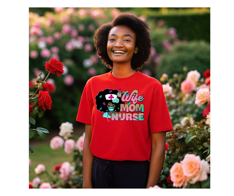 Funny Nurse T-Shirt for Moms | Wife Mom Nurse Tee | Perfect Gift for Healthcare Workers
