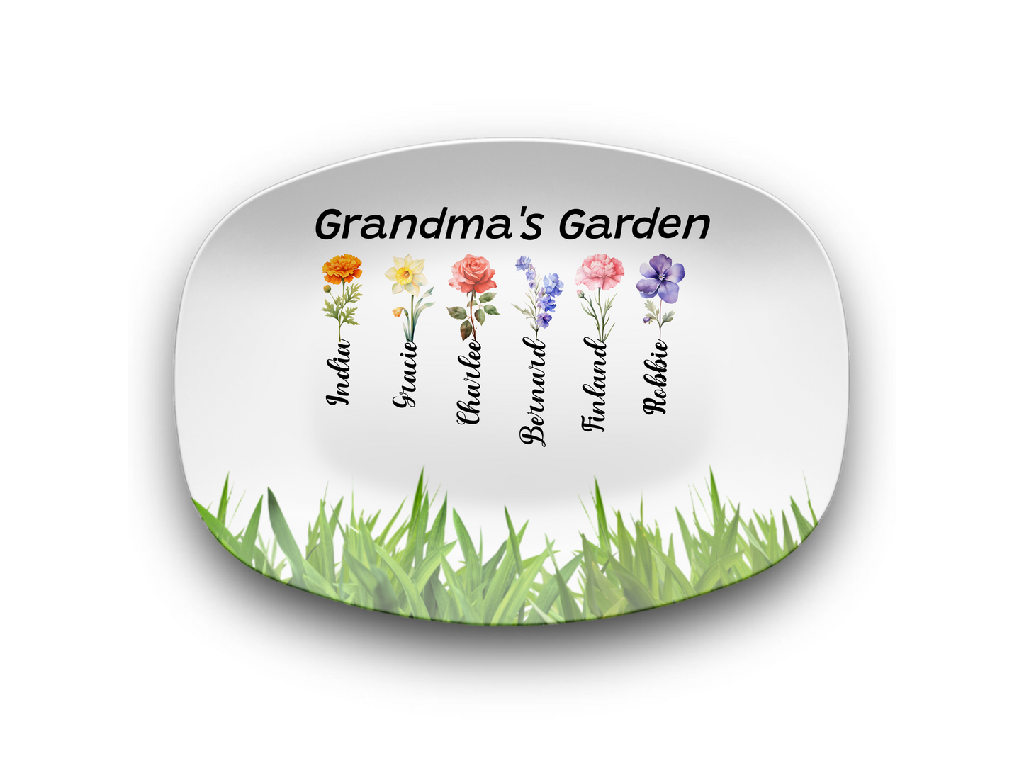Make Her Smile with a Thoughtful Gift - The Grandma's Garden Personalized Platter
