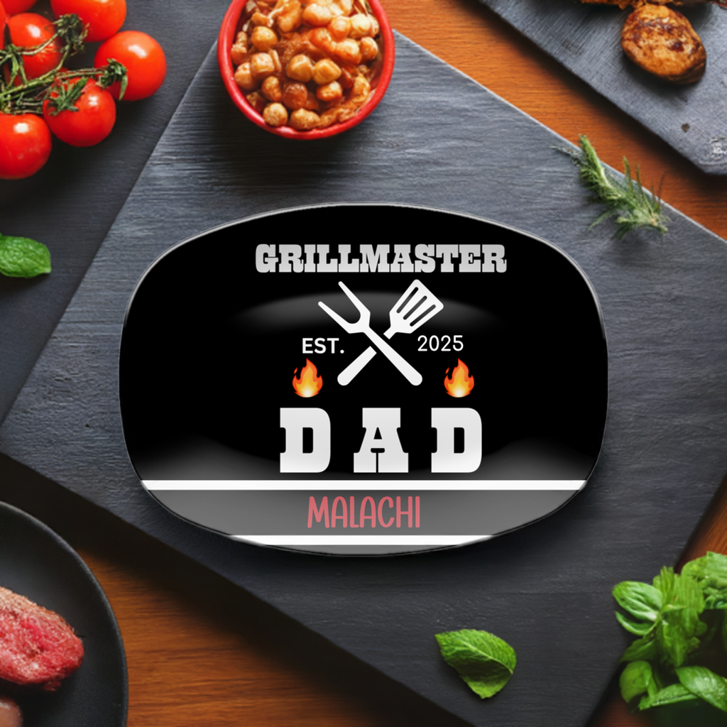 Customized Grilling Platter for Dad, Great Father's Day or Birthday Gift