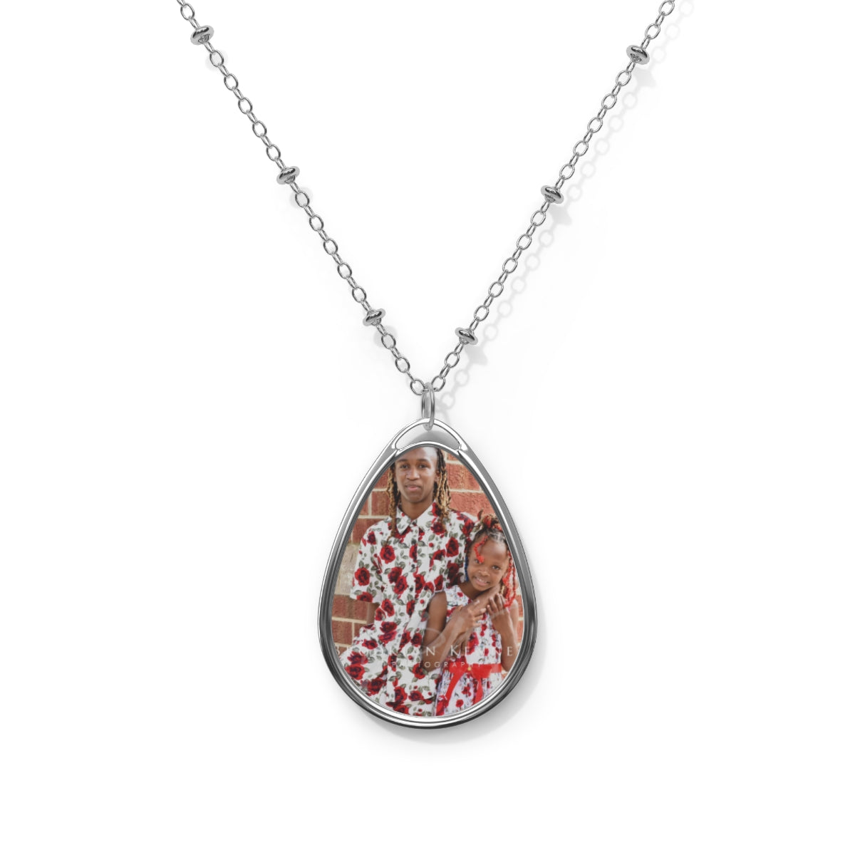 Personalize this Oval Necklace with Your Favorite Photo- Mother's Day or Birthday Gift
