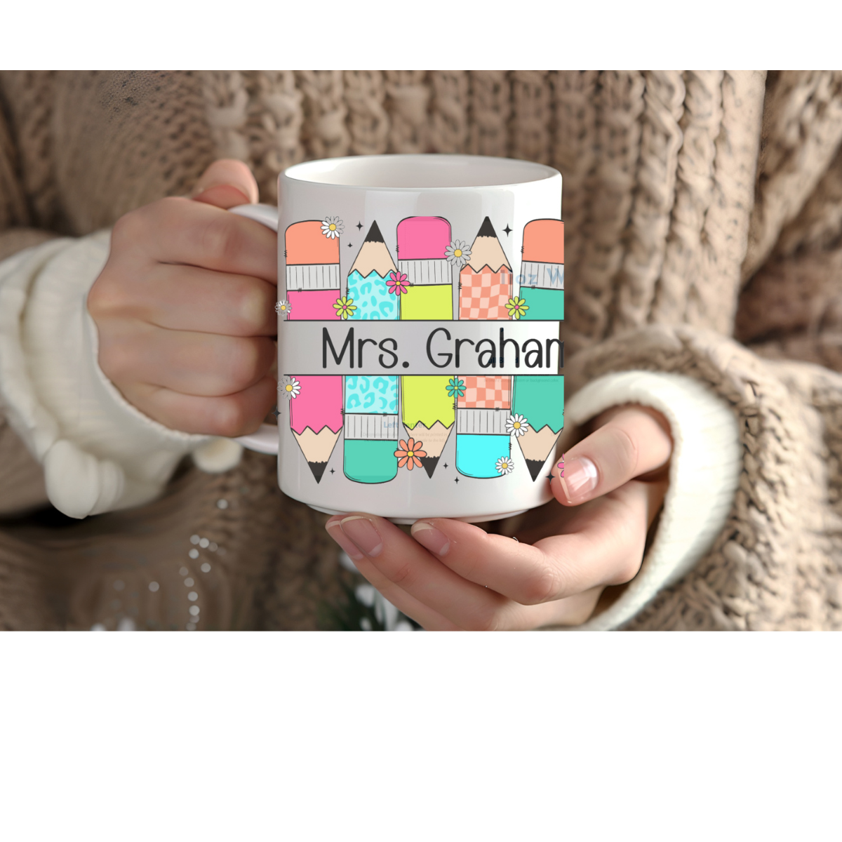 Personalized,Custom Coffee Mug: Perfect Teacher Appreciation, Mother's Day, or Fahter's Day Gift Mug