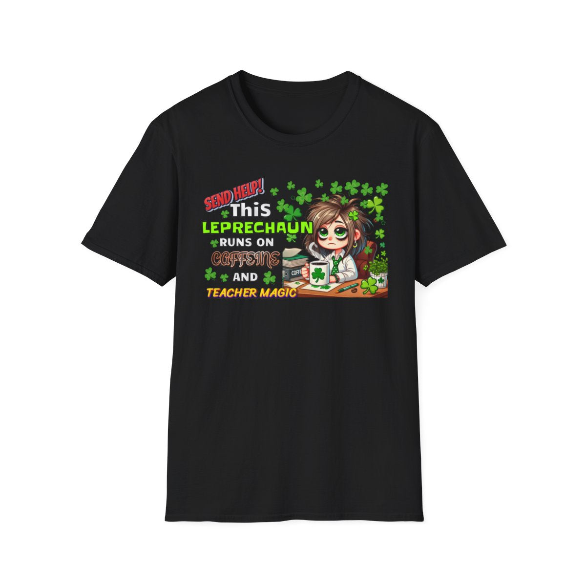 Whimsical Personalized St. Patrick's Day Unisex Tee, Teacher Gift, Funny Leprechaun Shirt