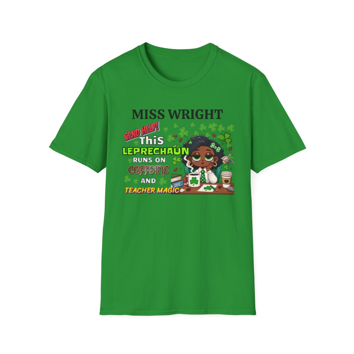Whimsical Personalized St. Patrick's Day Unisex Tee, Teacher Gift, Funny Leprechaun Shirt