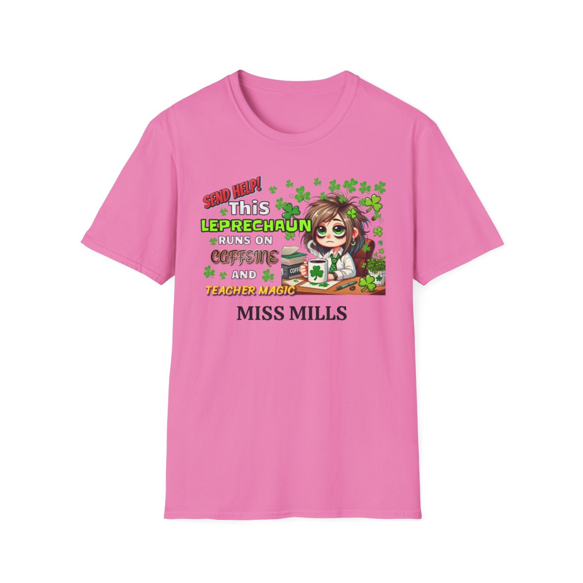 Whimsical Personalized St. Patrick's Day Unisex Tee, Teacher Gift, Funny Leprechaun Shirt