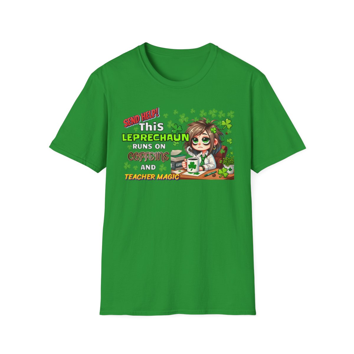 Whimsical Personalized St. Patrick's Day Unisex Tee, Teacher Gift, Funny Leprechaun Shirt