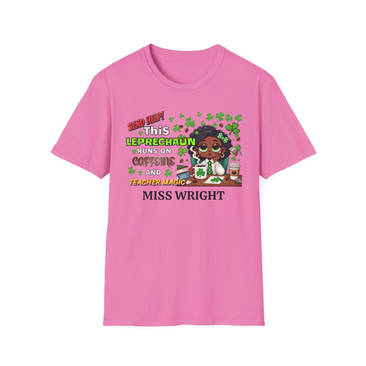 Whimsical Personalized St. Patrick's Day Unisex Tee, Teacher Gift, Funny Leprechaun Shirt