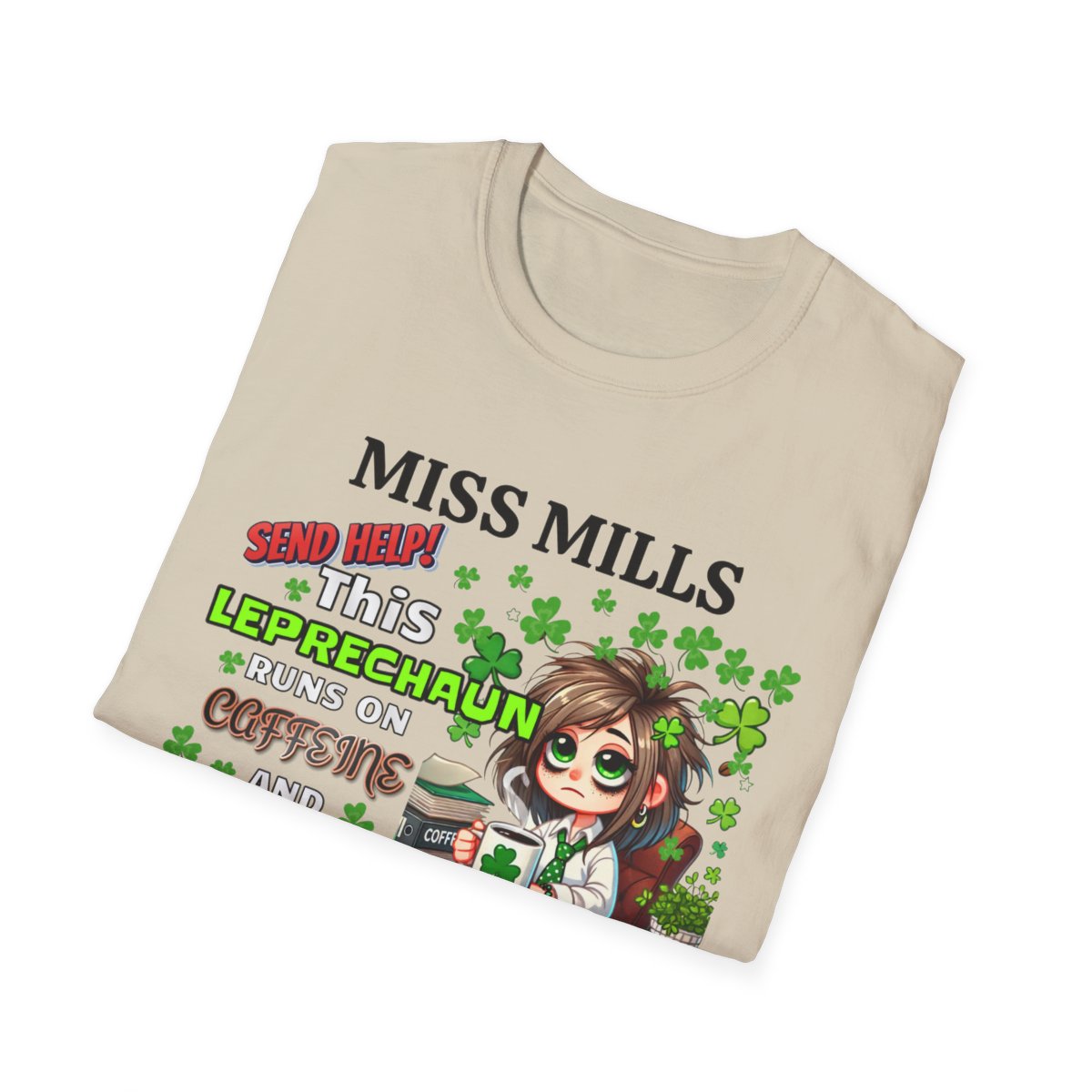 Whimsical Personalized St. Patrick's Day Unisex Tee, Teacher Gift, Funny Leprechaun Shirt
