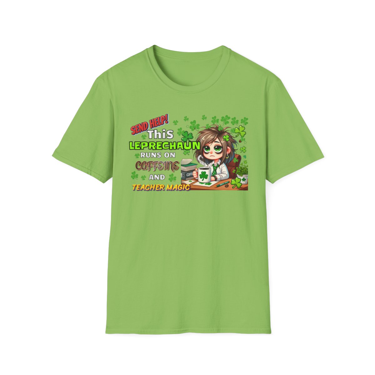 Whimsical Personalized St. Patrick's Day Unisex Tee, Teacher Gift, Funny Leprechaun Shirt