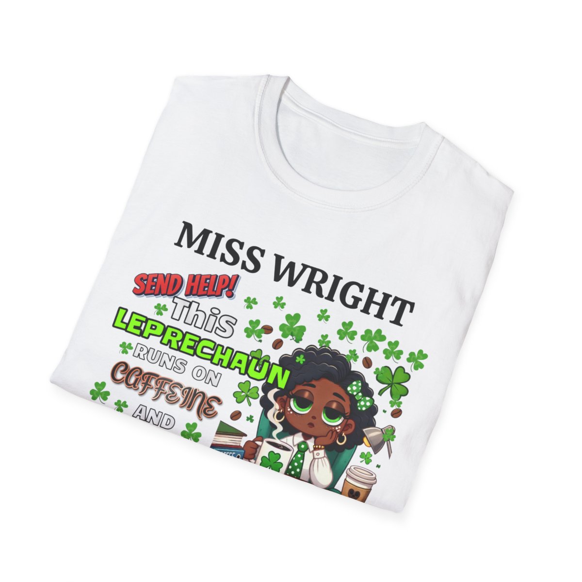 Whimsical Personalized St. Patrick's Day Unisex Tee, Teacher Gift, Funny Leprechaun Shirt