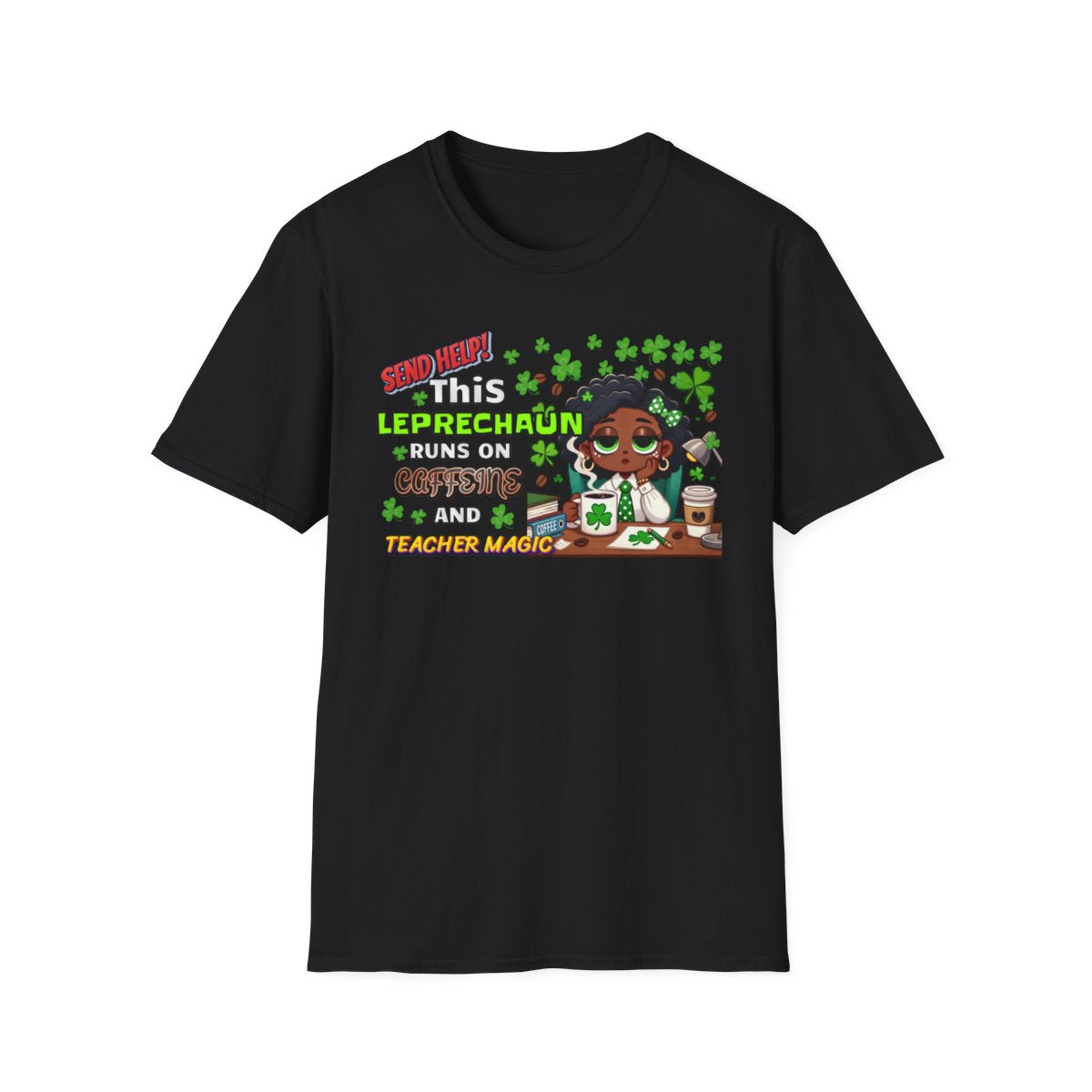 Whimsical Personalized St. Patrick's Day Unisex Tee, Teacher Gift, Funny Leprechaun Shirt