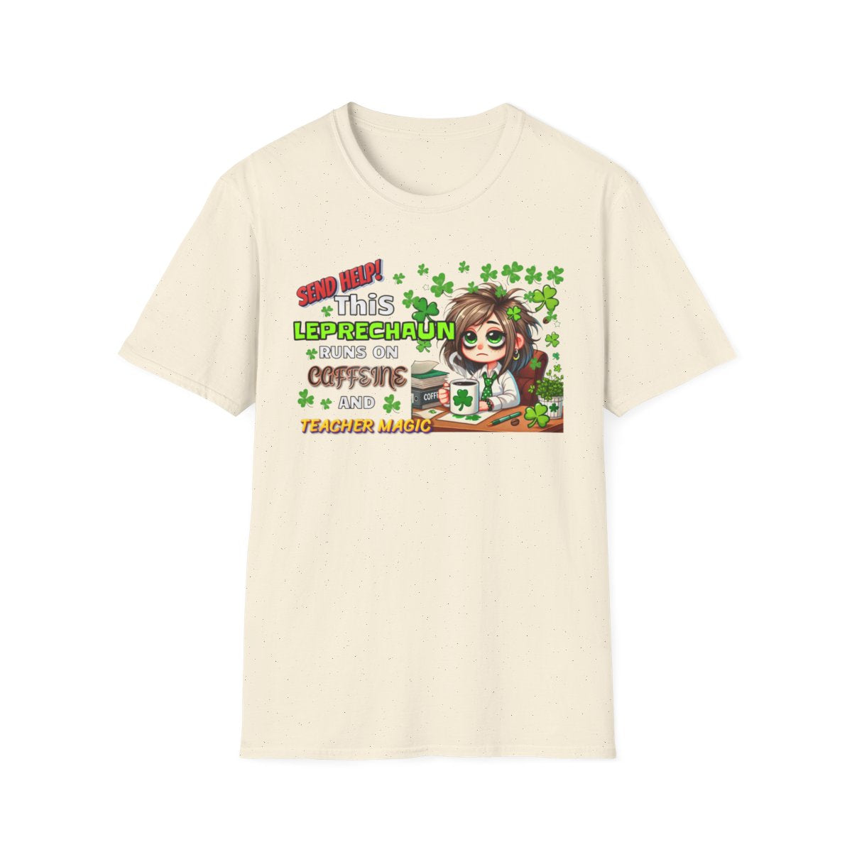 Whimsical Personalized St. Patrick's Day Unisex Tee, Teacher Gift, Funny Leprechaun Shirt