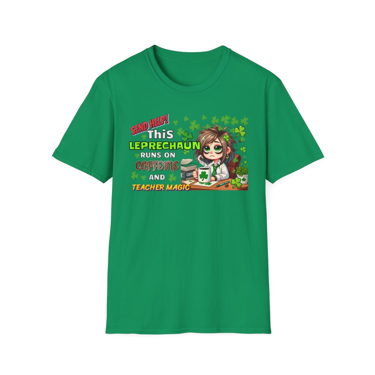 Whimsical Personalized St. Patrick's Day Unisex Tee, Teacher Gift, Funny Leprechaun Shirt