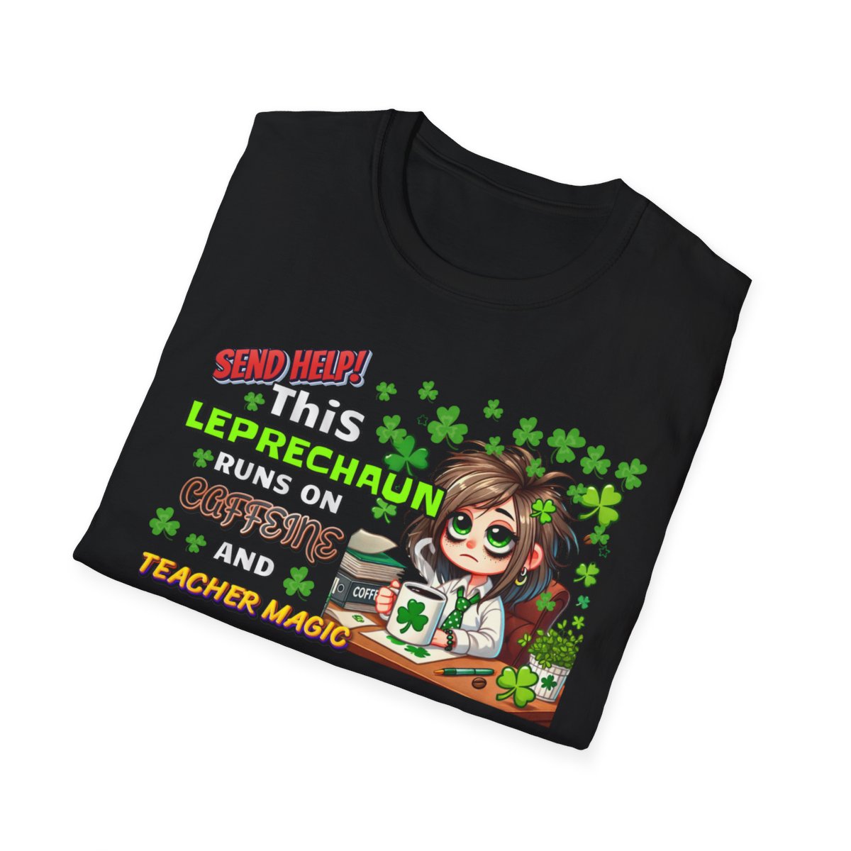 Whimsical Personalized St. Patrick's Day Unisex Tee, Teacher Gift, Funny Leprechaun Shirt