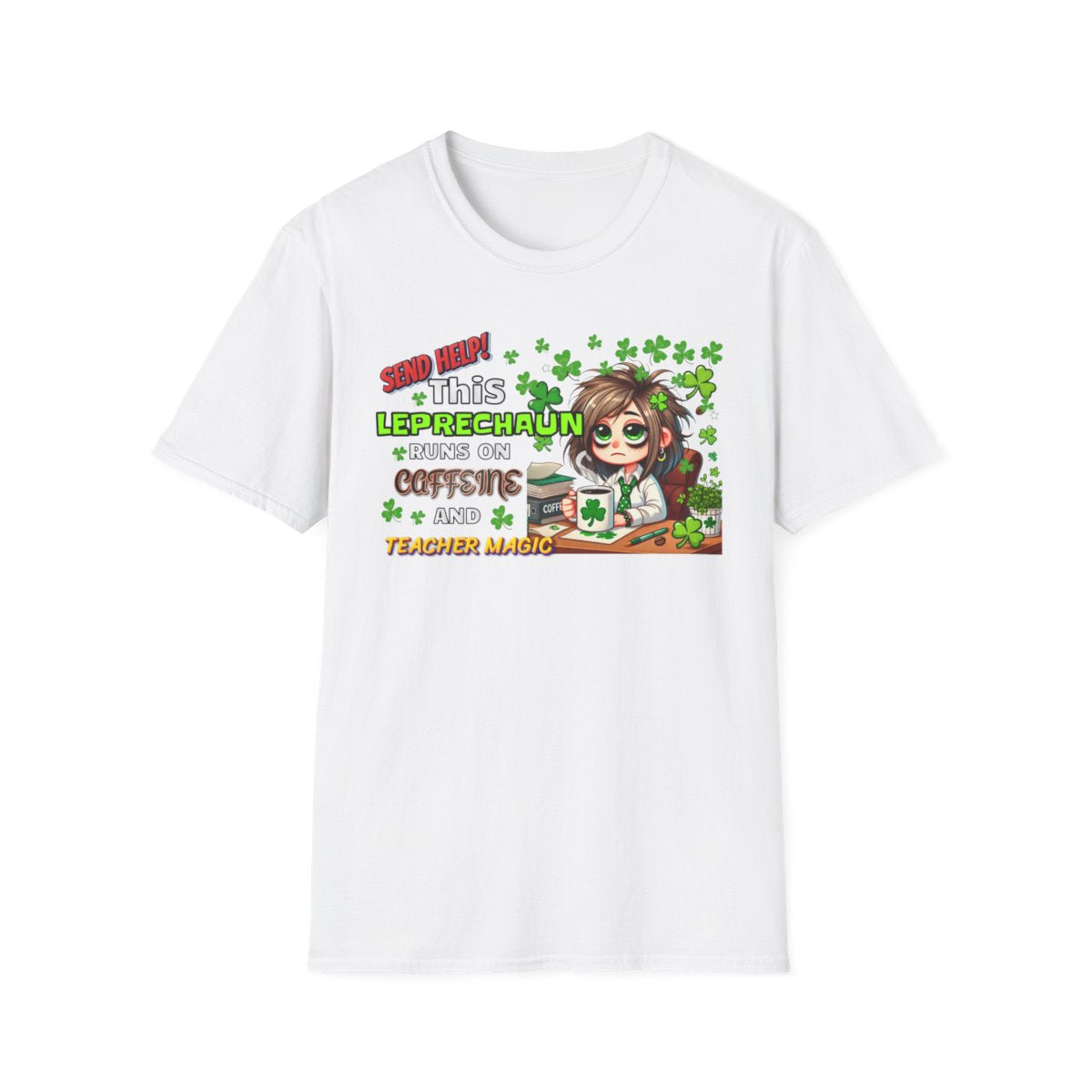 Whimsical Personalized St. Patrick's Day Unisex Tee, Teacher Gift, Funny Leprechaun Shirt