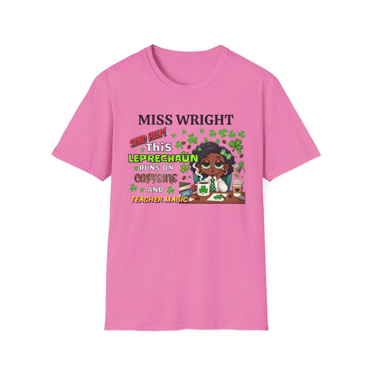 Whimsical Personalized St. Patrick's Day Unisex Tee, Teacher Gift, Funny Leprechaun Shirt