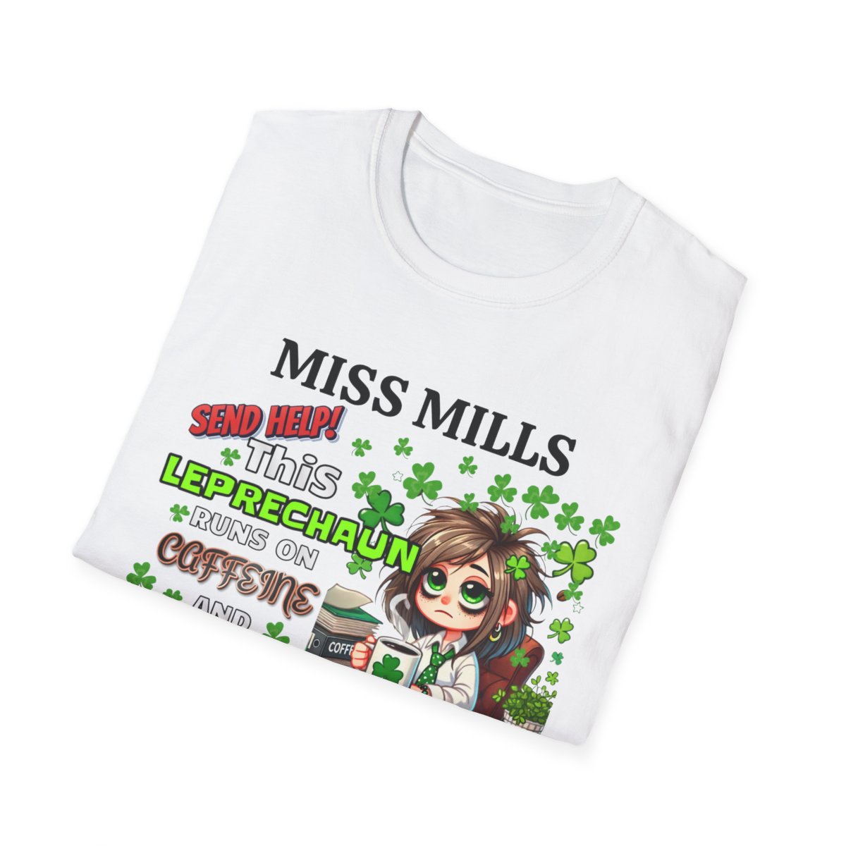 Whimsical Personalized St. Patrick's Day Unisex Tee, Teacher Gift, Funny Leprechaun Shirt