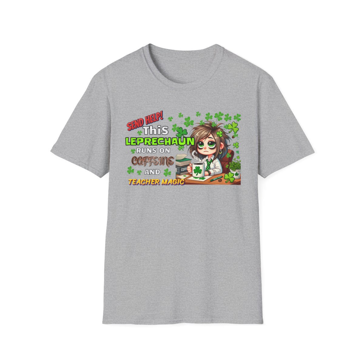 Whimsical Personalized St. Patrick's Day Unisex Tee, Teacher Gift, Funny Leprechaun Shirt