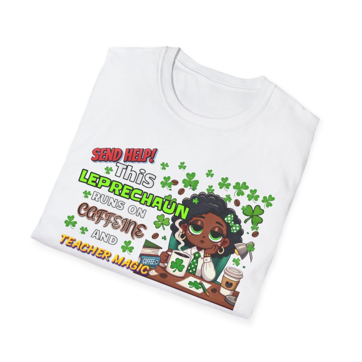 Whimsical Personalized St. Patrick's Day Unisex Tee, Teacher Gift, Funny Leprechaun Shirt