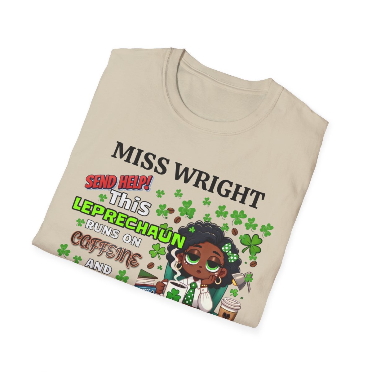 Whimsical Personalized St. Patrick's Day Unisex Tee, Teacher Gift, Funny Leprechaun Shirt