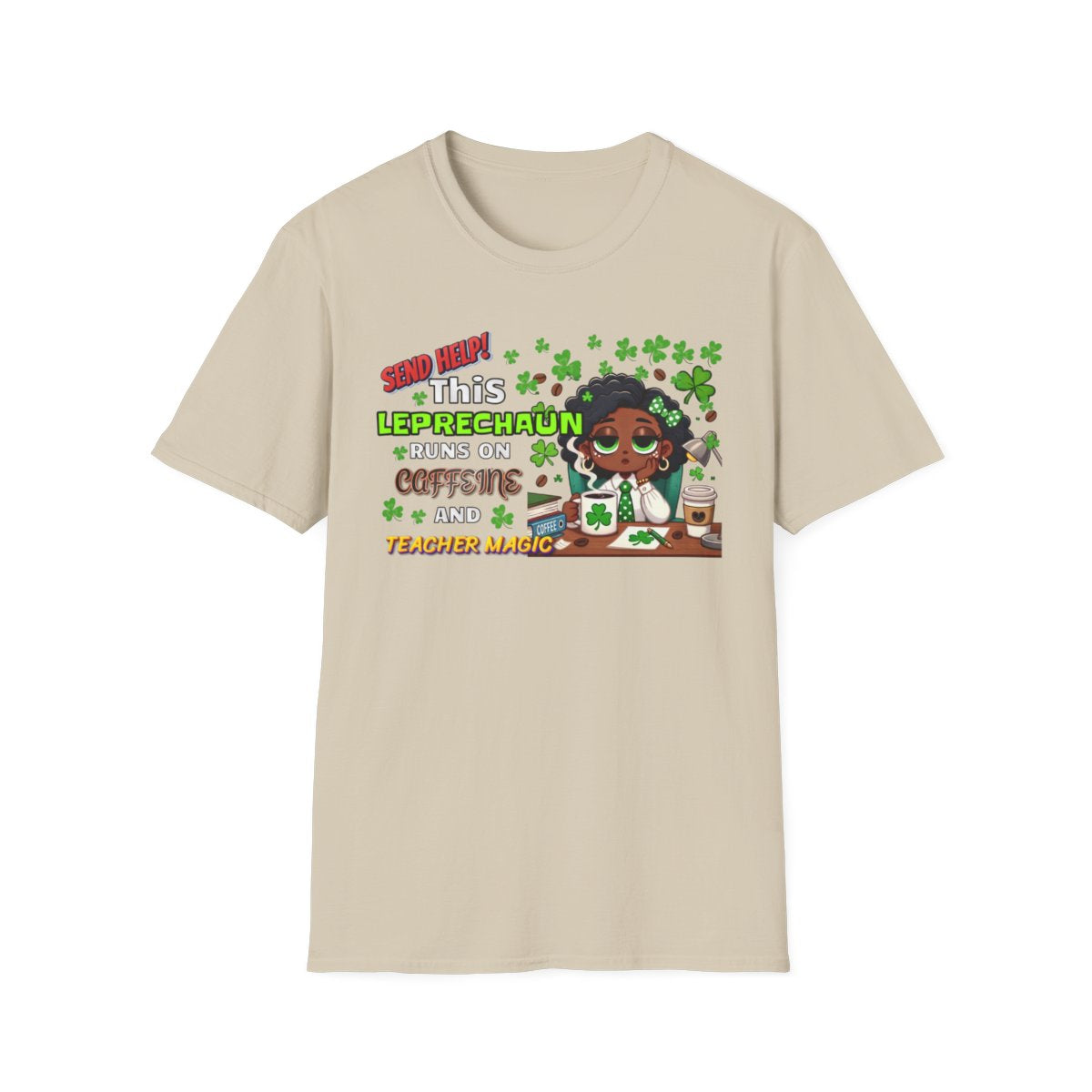 Whimsical Personalized St. Patrick's Day Unisex Tee, Teacher Gift, Funny Leprechaun Shirt